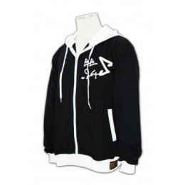 Z082 假兩件連帽撞色外套 帽撞色 個性繡字衛衣外套 衛衣外套供應商 Z082 假兩件連帽撞色外套 帽撞色 個性繡字衛衣外套 衛衣外套供應商